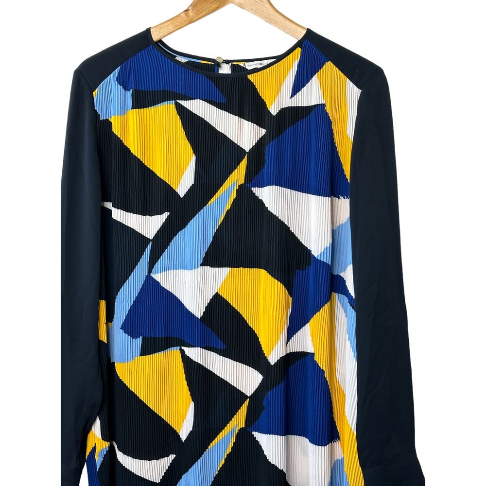 Tommy Hilfiger Multi-Color Color Block Crepe Shif… - image 4